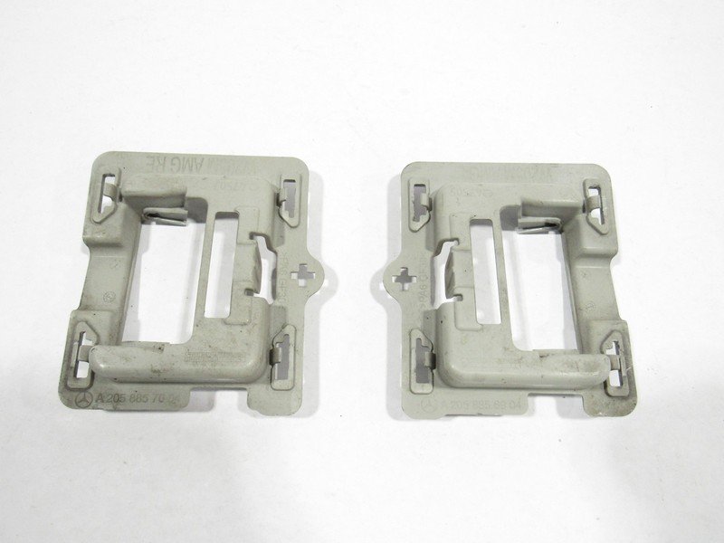 18-21 Mercedes C63 S W205 2020 Rear Bumper Blind Spot Bracket Mount Set 2 Pcs|:O