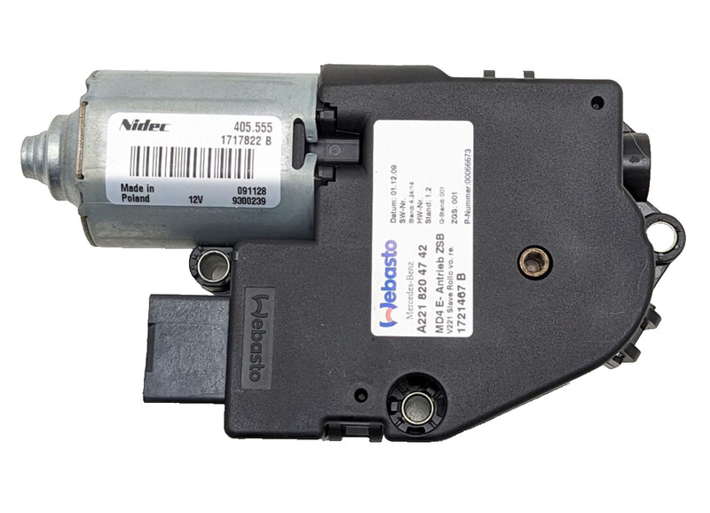 07-13 Mercedes W221 S550 S600 CL550 Sunroof Sun Roof Motor Unit 2218204742 OEM