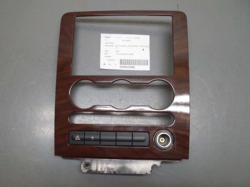 Center Dash Radio Trim Bezel Fits 2009 Ford Taurus 61799