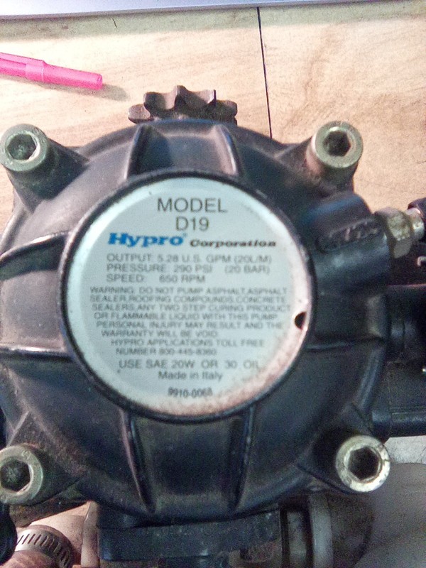 Hypro Model D19 Diaphragm Pump W/Attachments