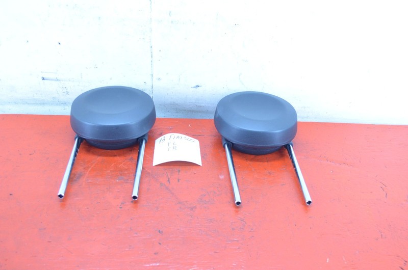 12-17 FIAT 500 FRONT LEFT / RIGHT SEAT HEADREST SET OEM