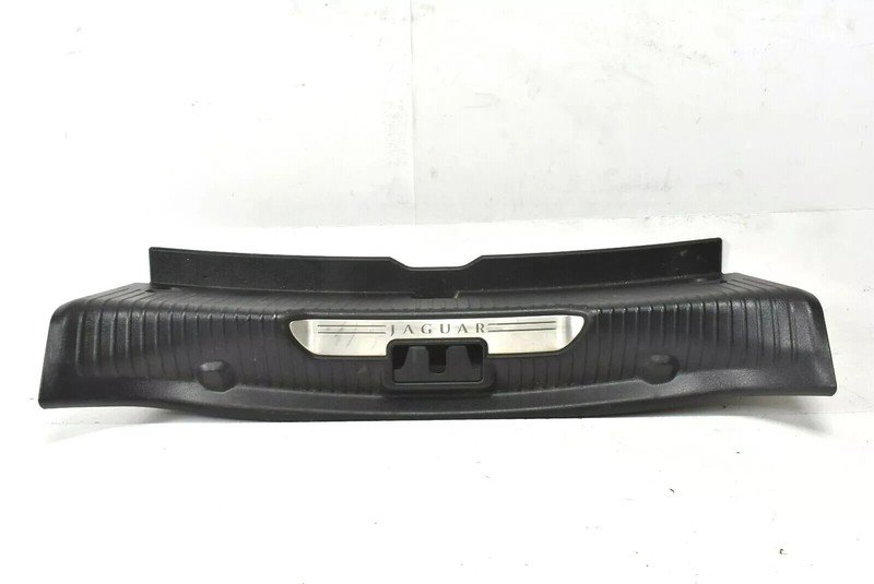 10-13 Jaguar XJ XJL X351 Rear Trunk Boot Scuff Panel Cover Trim w/ Molding OEM