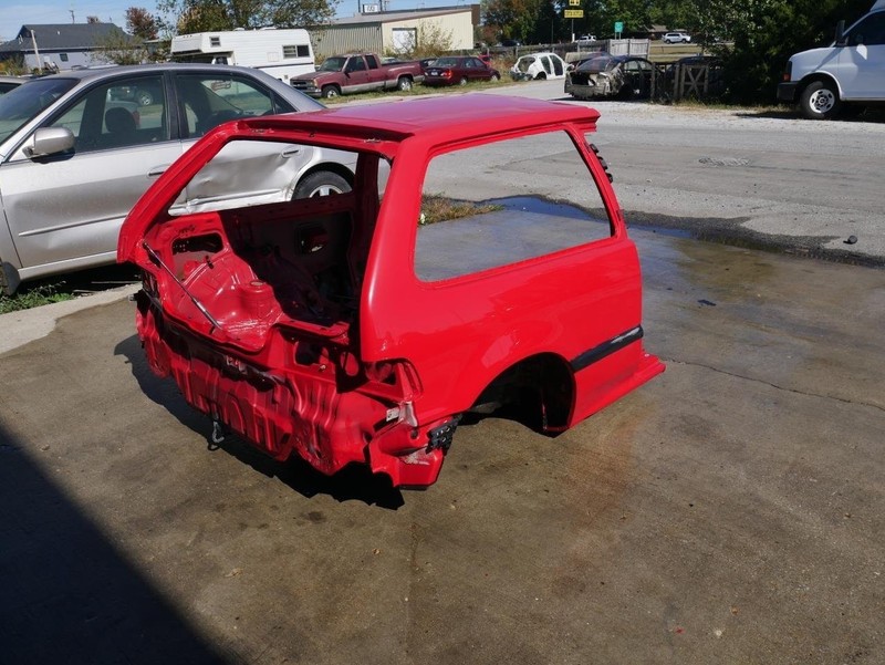 90-91 Honda Civic Hatchback Rear Body Quarter Panel Section Assembly *Cut* OEM