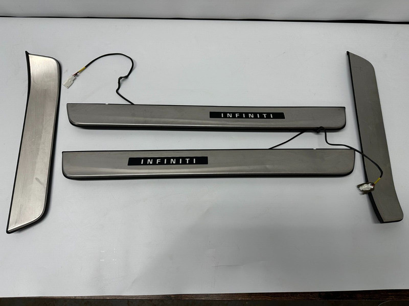 🟢 INFINITI Q50 2016-2022 OEM FRONT REAR LEFT RIGHT SCUFF PLATE DOOR SILL SET