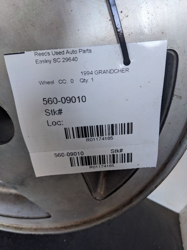 Wheel 15x7 Aluminum 5 Spoke Fits 93-95 GRAND CHEROKEE 1174185