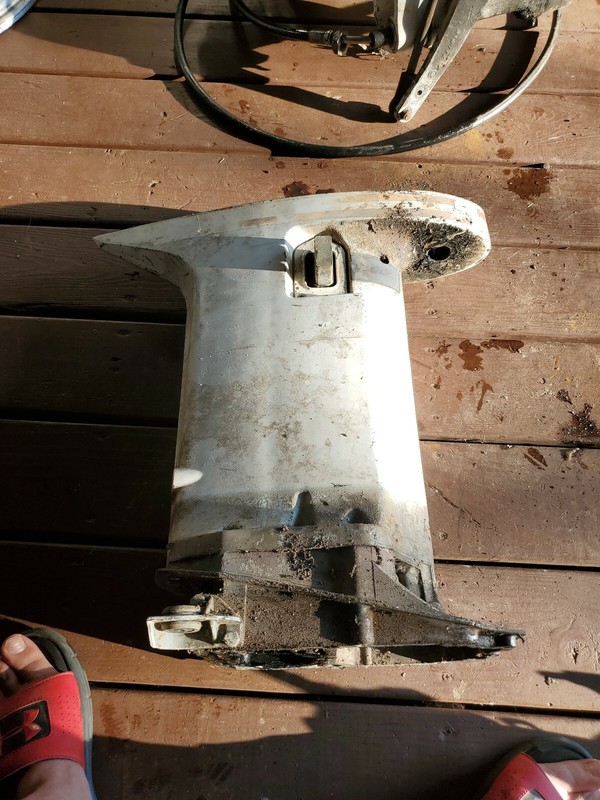 317764, 0317764, Outer Exhaust Housing 1977 Johnson 115 hp 115EL77S
