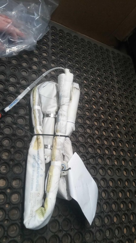 2016 Hyundai Veloster Left Curtain Air Bag Silver 628124 120K Miles