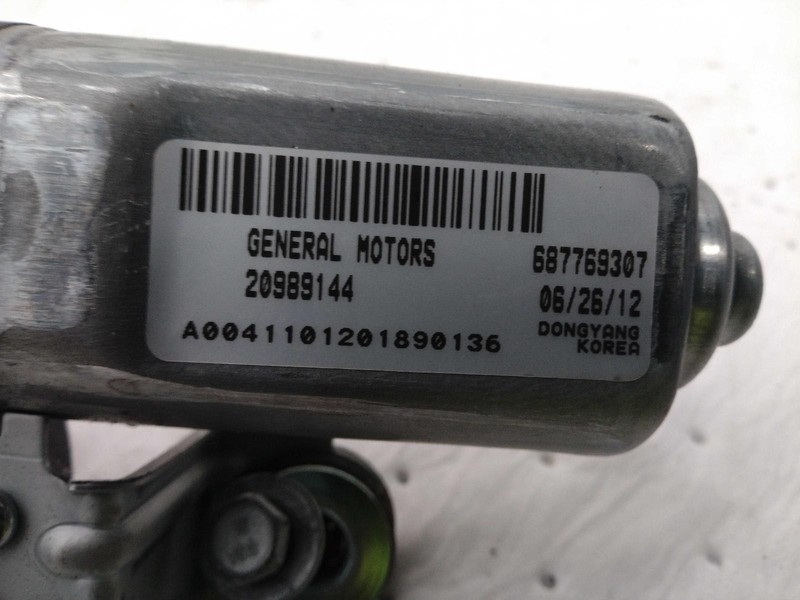 Used Back Glass Wiper Motor fits: 2012 Chevrolet TraverseGrade A