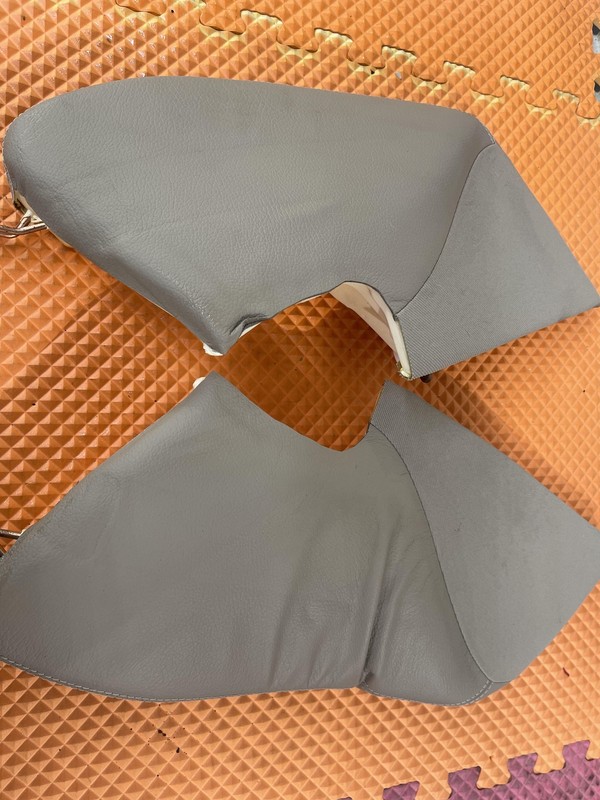 10-16 Mercedes Benz W207 W212 Rear Coupe Beige Seat Corner Cusions Oem.