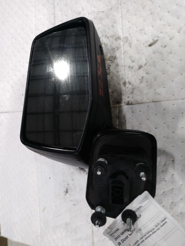 2022 GMC Sierra 1500 Right Door Mirror Assembly Black Used 46000 Miles