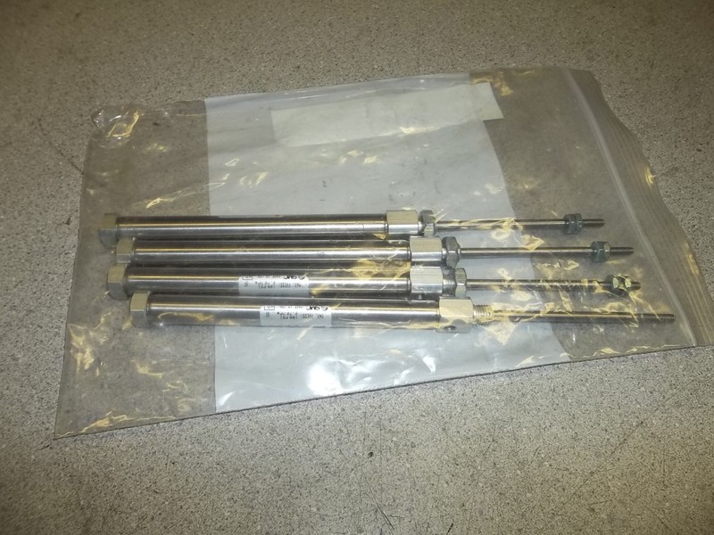 Lot of 4 SMC Pneumatic Cylinders NCDJ2B10-200 15126 NCDJ2B10-200T-B