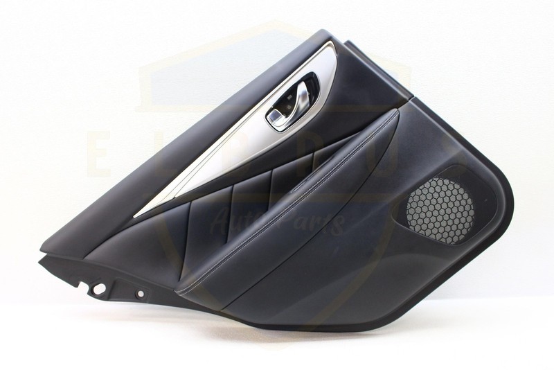 2014 - 2024 INFINITI Q50 REAR DRIVER LEFT DOOR TRIM PANEL LUXE BLACK OEM