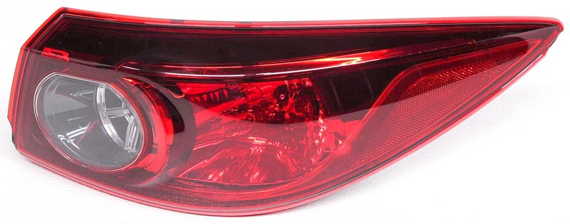 OEM Mazda3 Sedan Right Passenger Side Halogen Tail Lamp Lens Chips