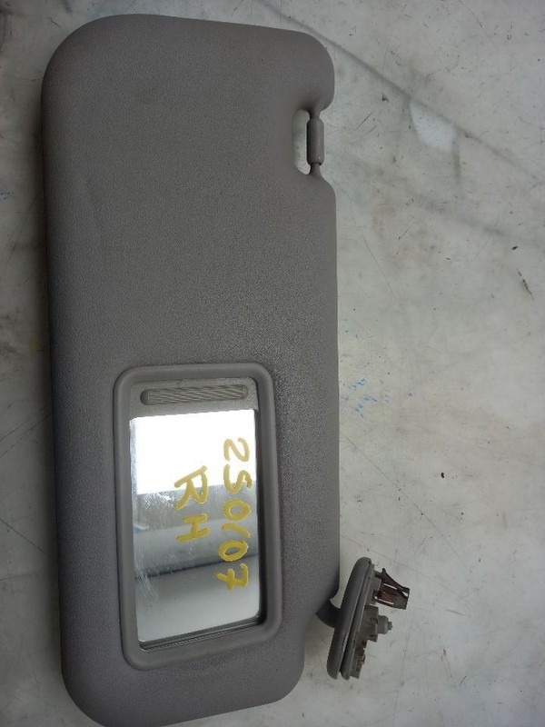 07-11 TOYOTA YARIS PASSENGER RIGHT SUN VISOR GRAY-FB18