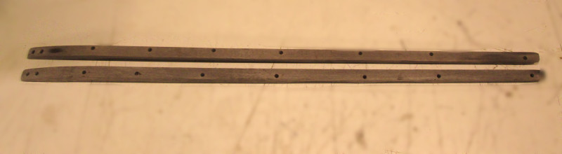1980 Cruiser Beachcomber Boat Teak Slide Rails Bow Cuddy Cabin Access Cover
