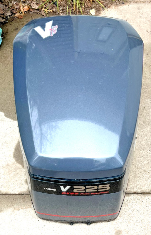 YAMAHA 225hp OX66 OUTBOARD TOP COWLING ASSY SALTWATER SERIES II HOOD FRESHWATER!