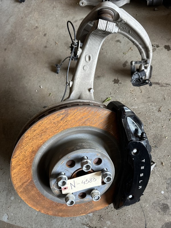 21-23 Tesla S Front Left Knuckle Wheel Hub Brake Caliper Assembly4583 S14