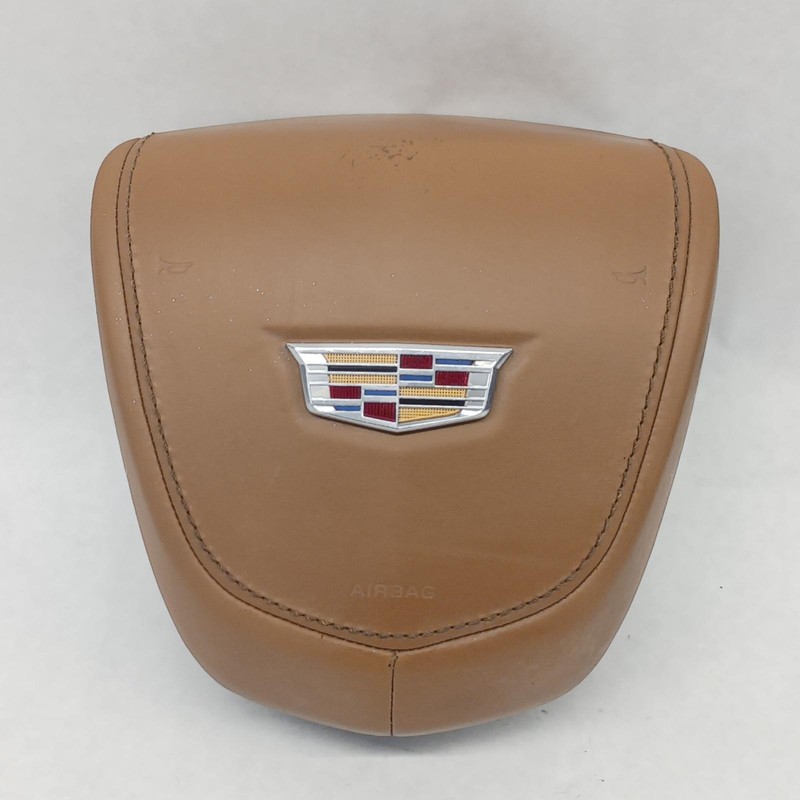 16 CADILLAC ESCALADE Platinum Left driver steering wheel Air Bag brown OEM