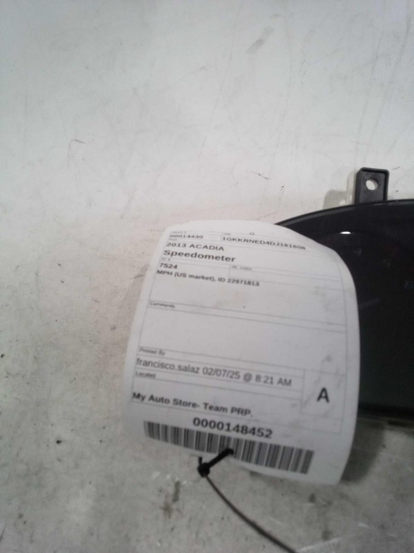 2013 GMC Acadia Speedometer Gauge OEM Gold 22971813 127K Miles