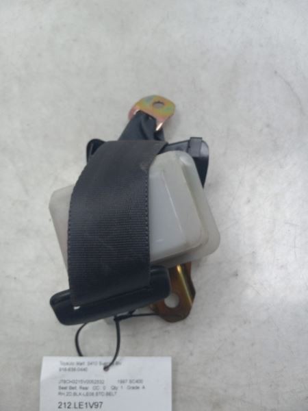 1997 LEXUS SC400 BASE PASSENGER REAR SEAT BELT ASSEMBLY