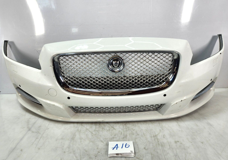 ✅ 2010-2015 OEM Jaguar XJ XJR Front Bumper Cover Assembly W/ Grille White