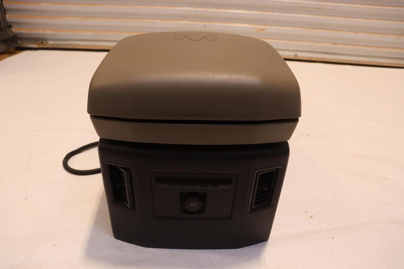 2011-2012 DODGE RAM 1500 FRONT CENTER CONSOLE COMPARTMENT W/ ARMREST OEM