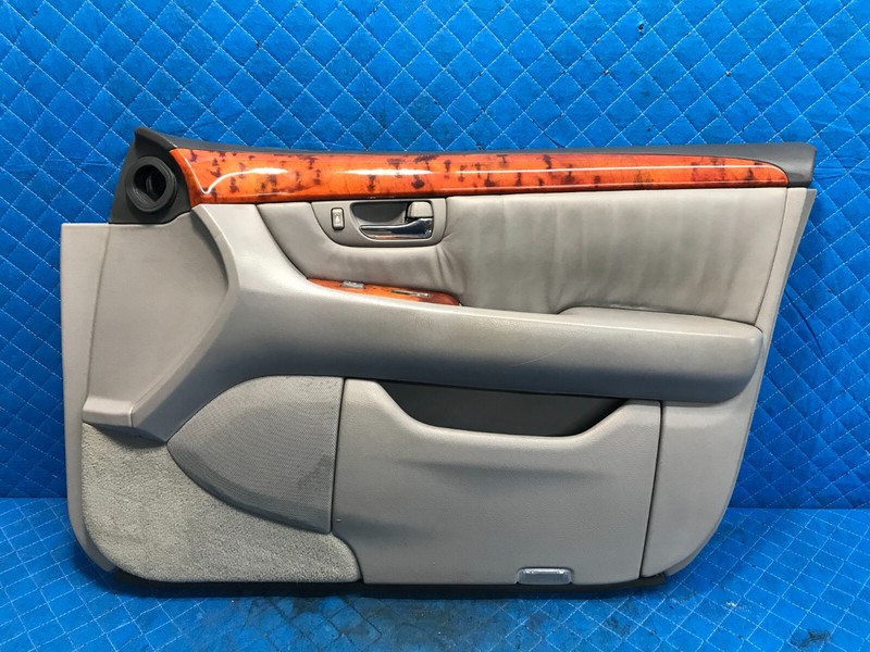 01-06 LEXUS LS430 FRONT PASSENGER RIGHT RH DOOR PANEL GRAY