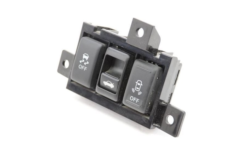 2009-2013 Infiniti G37 RWD Traction Control Trunk Release Switch and Bezel