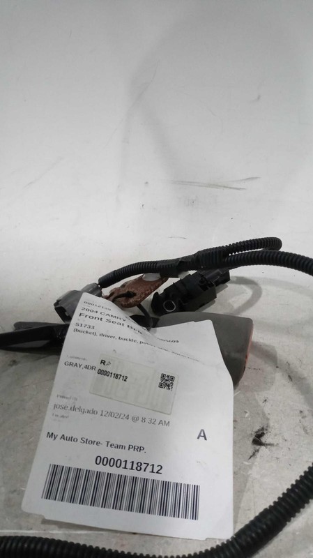 2004-2006 Toyota Camry OEM Grey Seat Belt Driver Side 732400W060B0