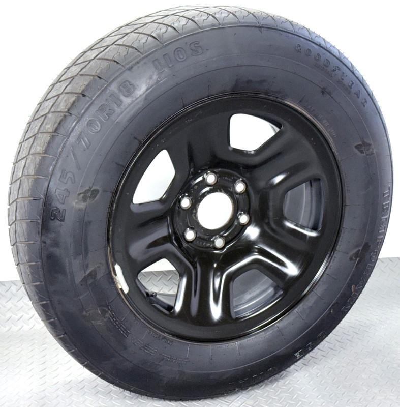 ✅ 2019-25 RAM 1500 5th OEM SPARE WHEEL RIM TIRE BLACK 245/70 R18 18x7.5 6-Lug