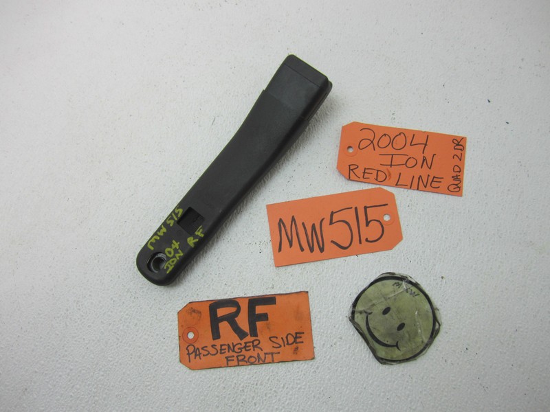 03 04 05 ION COUPE 2DR RIGHT R RH RF FRONT SEAT BELT BUCKLE LATCH PASSENGER SIDE