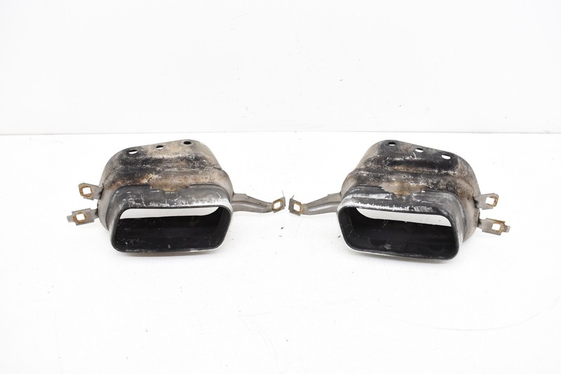 2011 BMW 750I F01 Rear Right & Left Side Exhaust Muffler Tip Set OEM KW71