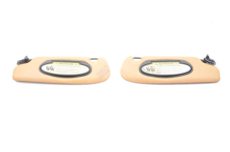 06-08 Porsche CAYMAN 2.7L Driver and Passenger Tan Sun Visor Assembly