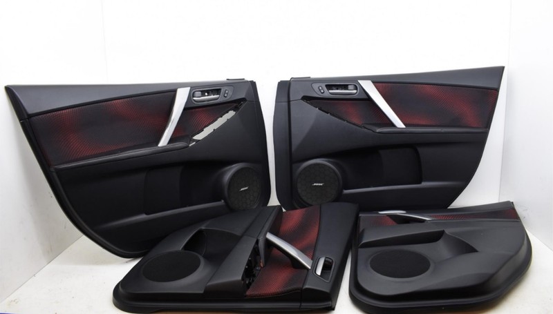 2011 Mazdaspeed 3 Hatchback Interior Door Card Panel Trim Set OEM KW65