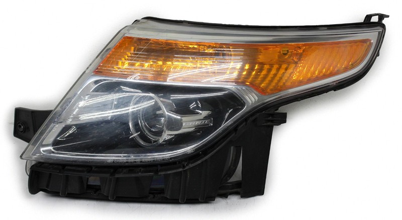 OEM Left Driver Side Halogen Headlamp For Ford Explorer Bright Bezel Surround