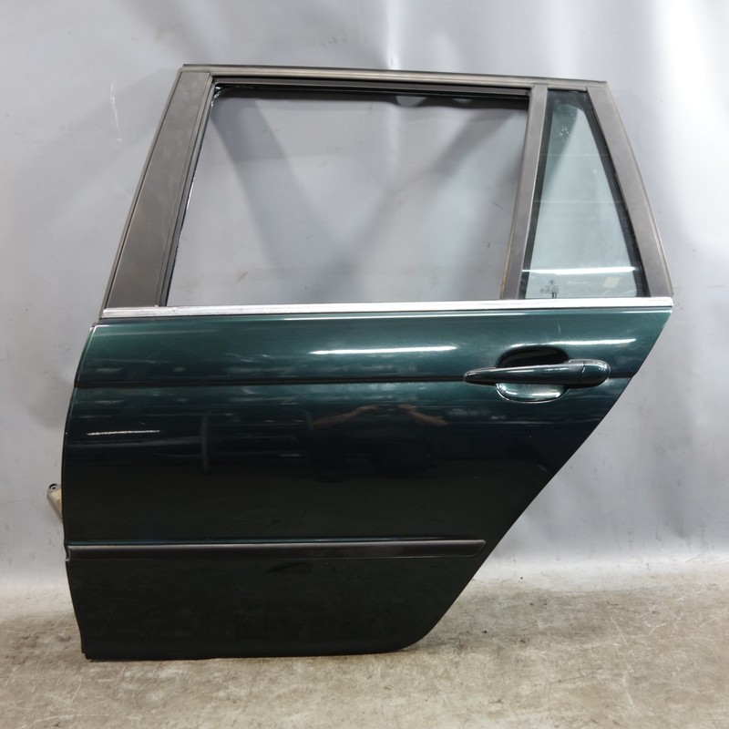 2000-2005 BMW E46 3-Series Touring Wagon Left Rear Door Shell Oxford Green OEM