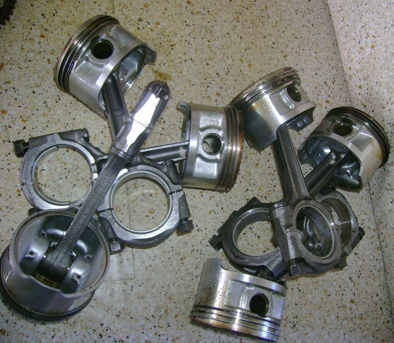 1989 Honda Goldwing GL1500 GL 1500 Engine Pistons Connecting Motor Rods Parts H5