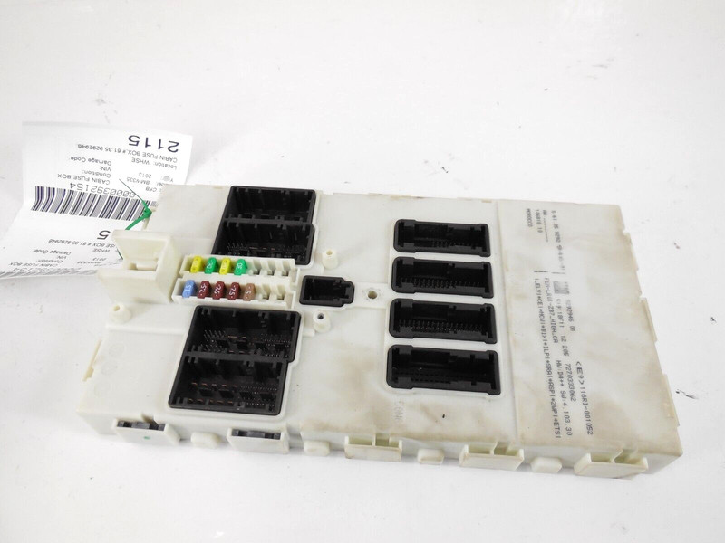 BMW 335i Cabin Relay Fuse Box 9292946 OEM 2013 13