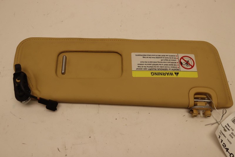 2003-2010 BENTLEY CONTINENTAL GT RIGHT PASSENGER SIDE WINDSHIELD SUN VISOR OEM