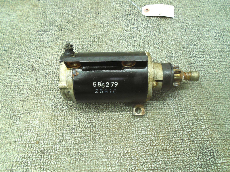 USED STARTER MOTOR ASSY 0586279 JOHNSON EVINRUDE OUTBOARD 35-40-48-50 HP PART