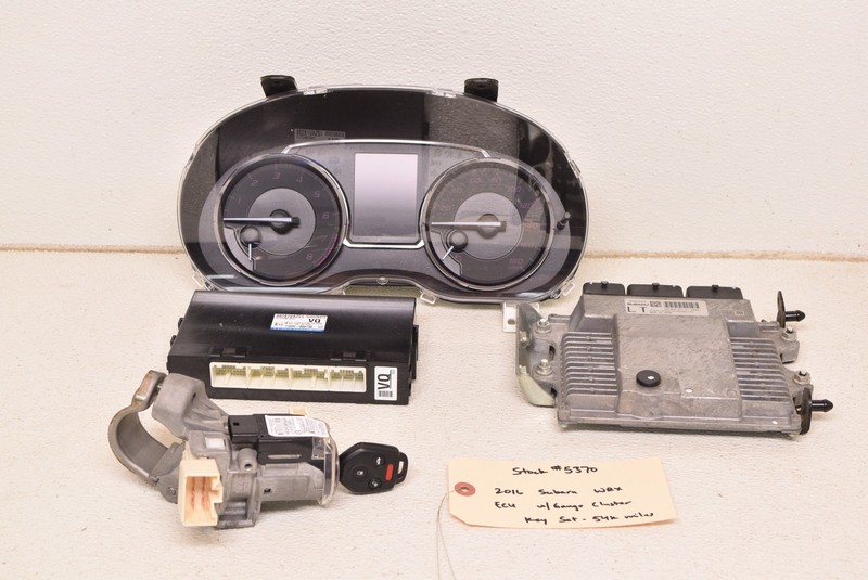 Subaru WRX 2.0T Gauge Cluster ECU Ignition Lock Key Set 54k Miles Oem 2016