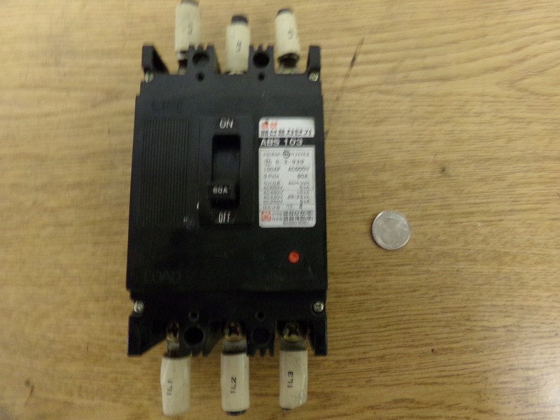 ABS 103 KSC8321 3-Pole 60A 5-3-939 3224 Circuit breaker *FREE SHIPPING*