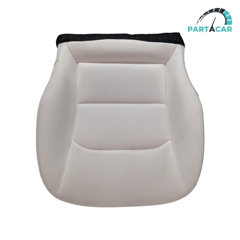 17-23 Tesla M3/Y Front RH 1st Row Lower Cushion Seat White HEAVY CONTAMINATION
