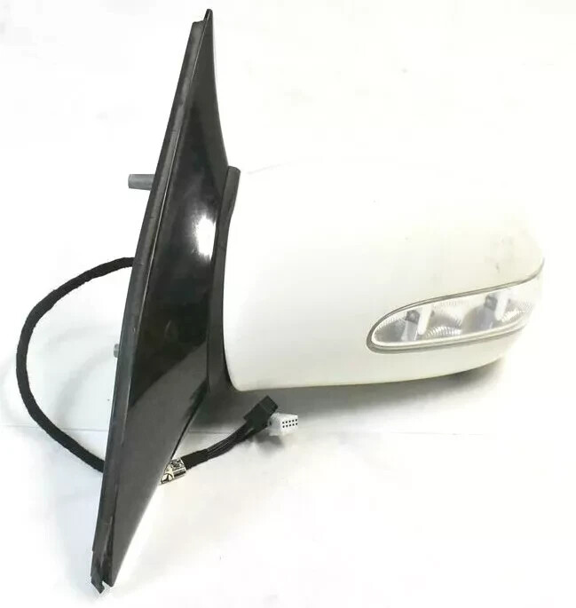 06-10 Mercedes W251 R350 R500 Left Driver Side Rear View Door Mirror White OEM