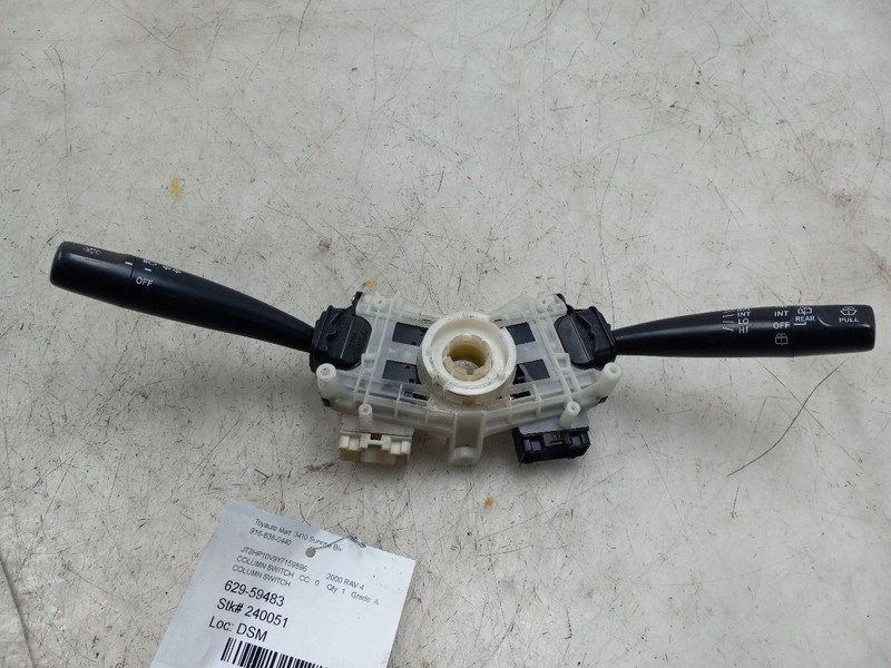 98 99 00 TOYOTA RAV 4 COLUMN SWITCH WIPER TURN SIGNAL TILT STEERING