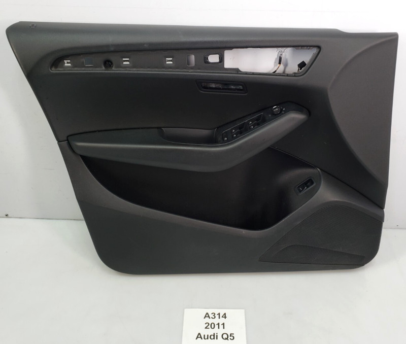 ✅ 2009-2012 OEM Audi Q5 Front Left Driver Side Interior Door Trim Panel Black
