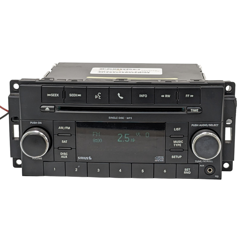 2007-2011 Jeep Dodge Chrysler RAM RES Radio UConnect CD Player AUX Sirius OEM