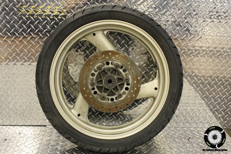 1996 YAMAHA XJ 600 S SECA REAR WHEEL RIM TIRE ROTOR BRAKE DISC OEM 96 XJ600