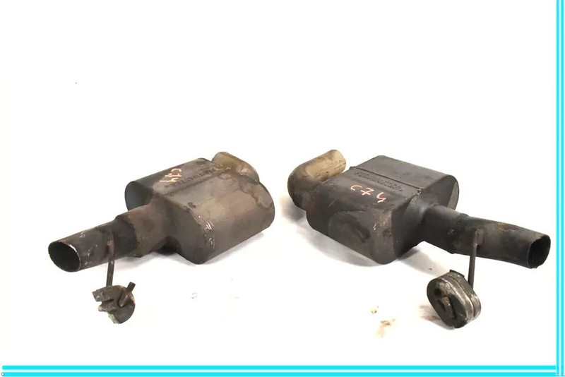 2010 Mercedes W207 E550 Right & Left Side Exhaust Muffler Mufflers Set Of 2 OEM
