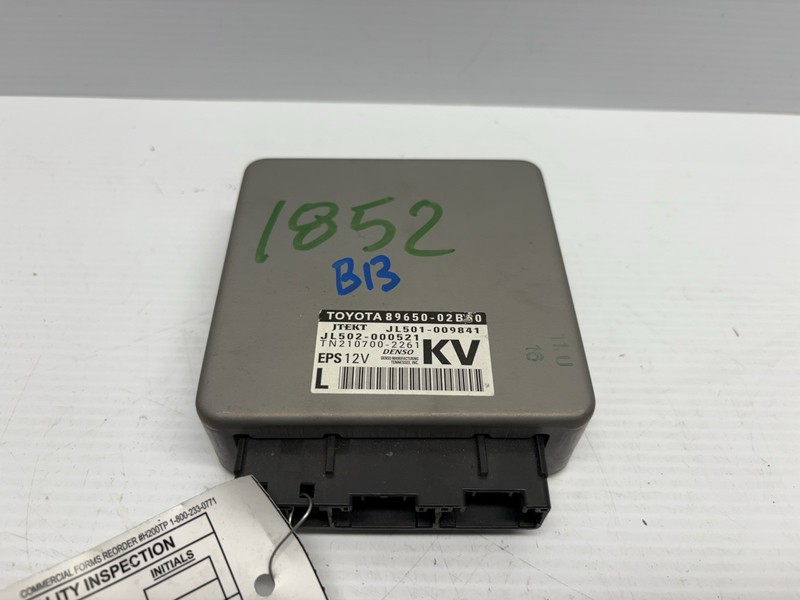 2017-2019 Toyota Corolla Eps Electric Power Steering Control Module 89650-02B60